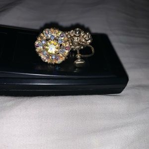 Vintage rhinestone earrings